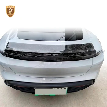 Новое Поступление 2020 Taycan Autoparts MSY Стиль Задний Спойлер Хвостовое Крыло Из Углеродного волокна Черный обвес подходит для Porsche-Taycan Regular 4S