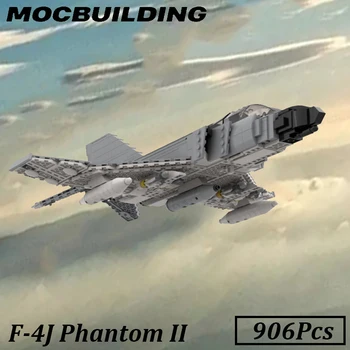 Масштаб 1:35 F-4J Phantom II Модель Самолета F-4 Истребитель Креативные Строительные Блоки Кирпичи DIY Игрушки Blackbird Подарки для детей