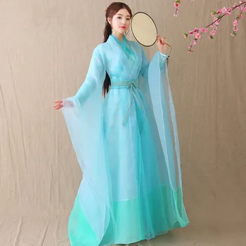 Китайское Старинное Платье Для Женщин, Элегантное Сказочное Танцевальное Платье, древнекитайское Традиционное Платье Ханфу
