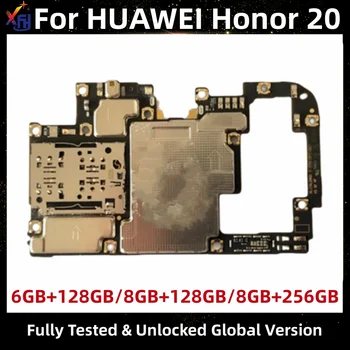 Оригинальная материнская плата для Huawei Honor 20 YAL-L21, Разблокированная Логическая плата, процессор Kirin 980, 128 ГБ, 256 ГБ, Глобальная версия