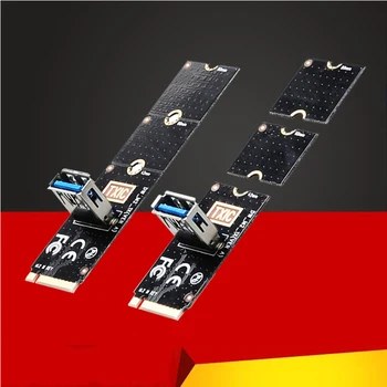 NGFF для PCI-E Riser Card Слот M2 для PCIe Конвертер Карт расширения USB 3.0 Удлинитель Адаптер для Видеокарт для BTC Miner