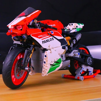 Городской высокотехнологичный мотоцикл X Diavel Модель автомобиля, строительные блоки для мотоцикла, модель Скоростного гонщика, кирпичи, игрушка 