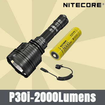 Перезаряжаемый Охотничий фонарик NITECORE P30i USB-C Мощностью 2000 Люмен с дистанционным управлением 5000mAh Battey Rsw2i, Мощный Прожектор