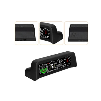 X91 3в1 GPS TPMS HUD для всех Транспортных средств Измеритель скорости Наклона Инклинометр Автомобильный Компас Автомобильный HD Головной дисплей (внешний)