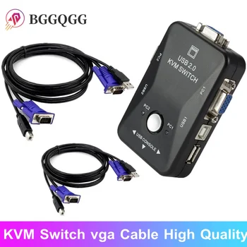 BGGQGG KVM переключатель vga кабель USB 2,0 vga разветвитель коробка для USB Ключа клавиатура мышь монитор адаптер USB принтер переключатель Высокого качества