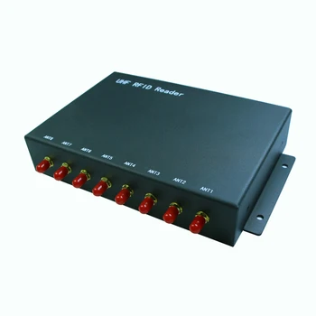 UHF RFID считыватель/писатель производитель карт контроля доступа, 8 портов, фиксированный считыватель RFID-меток по лучшей цене