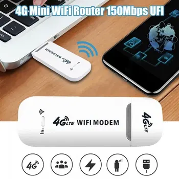 Беспроводной LTE 4G WiFi Маршрутизатор SIM-Карта Портативный USB-Модем Карманный Точка Доступа Ключ Поддержка B1/B3/B5 Мобильного Широкополосного доступа для Домашнего Офиса