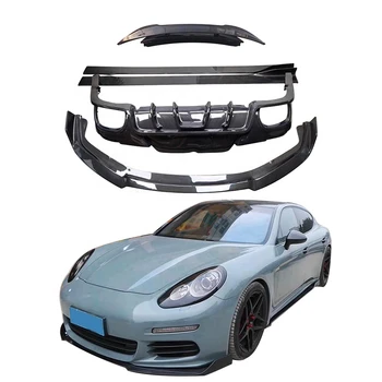 Высококачественный автомобильный обвес из углеродного волокна, Передняя кромка, Боковые юбки, спойлер для Porsche panamera 970 body kit