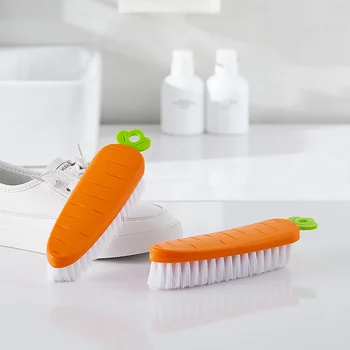 Креативная маленькая щетка для моркови, щетка для чистки домашней одежды, многофункциональная мягкая щетка для чистки обуви, аксессуары для инструментов