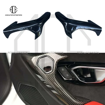 Стиль Замены Внутренней Дверной Ручки Из сухого Углеродного Волокна Для Lamborghini Huracan LP610-4 LP600 LP580 EVO 2014-2020