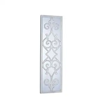Это изысканное белое зеркало с идеально выполненными декоративными завитками - Идеальный подарок для украшения дома, стен в гостиной.