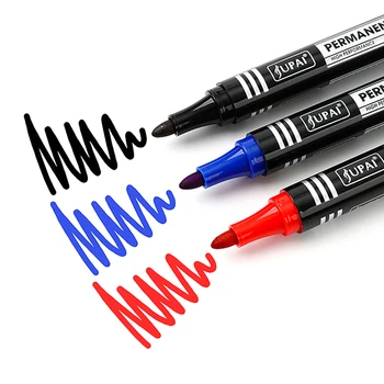 Высококачественные водонепроницаемые цветные, синие, красные канцелярские ручки для рисования, школьные канцелярские принадлежности для студентов