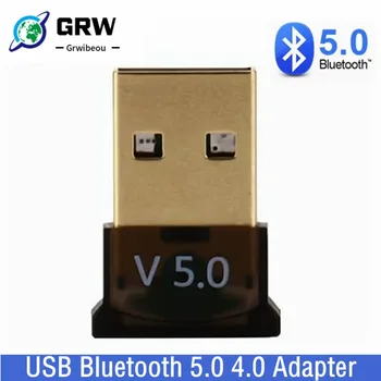 Grwibeou USB Bluetooth 5,0 Адаптер Донгл Высокоскоростной Передатчик Mini Bluetooth 5,0 4,0 USB Приемник Для ПК Компьютера Ноутбука