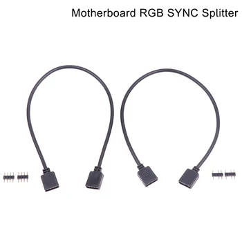 Материнская плата RGB SYNC Splitter 12V 4Pin 5V 3Pin RGB/ARGB SYNC HUB Кабель-удлинитель для передачи данных Чехол для ПК Аксессуары