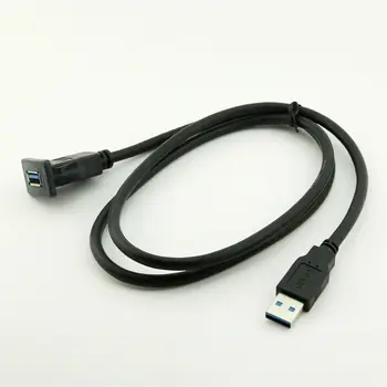 1pcs USB 3.0 A Кабель для скрытого монтажа на панель для приборной панели автомобиля Мотоцикла 1 м/2 м