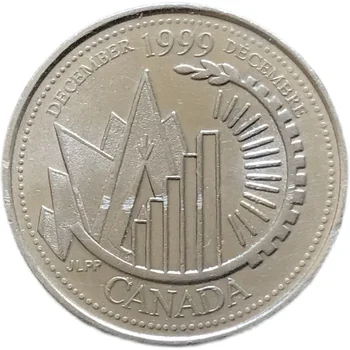 Канада приветствует юбилейную монету 1999 года, 100% оригинал
