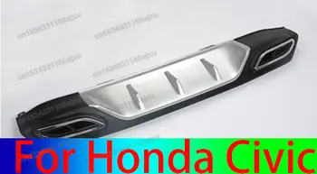 Диффузор заднего нижнего бампера для Седана, крышка выхлопной трубы, декоративная губа заднего бампера, подходит для Honda Civic 2016 2017 2018 2019