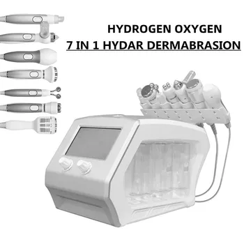 Многофункциональное устройство для ухода за кожей 7 В 1 Кислородная Антивозрастная Косметологическая Машина с Небольшим Пузырьком H2O2 Oxygen Jet