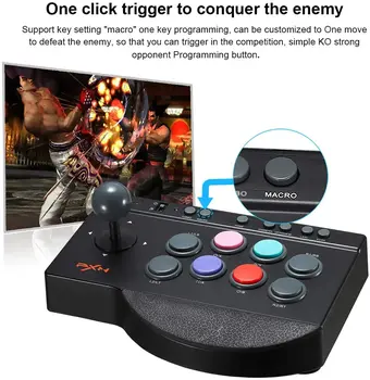 Джойстик ПК PS4 Контроллер для PS3/Xbox One/Switch/Android TV Аркадный Файтинг Fight Stick PXN 0082 USB Street Fighter