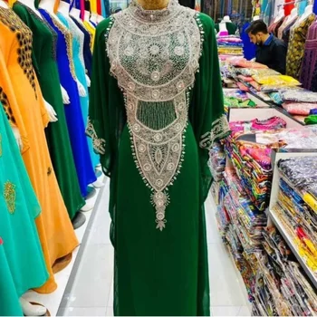 Новый Африканский наряд Подружки Невесты, современные элегантные платья-кафтаны в марокканском стиле из Дубая, 56 Дюймов