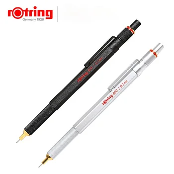Цельнометаллический автоматический карандаш для рисования Rotring 800 0,5/0,7 мм, черный, серебристый, профессиональный набор карандашей для рисования от руки