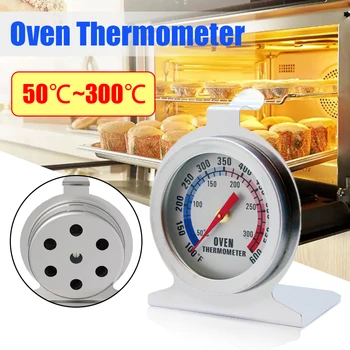 300 ° C Термометр для духовки из нержавеющей стали с мини-циферблатом для измерения температуры хлеба, мяса, барбекю, термометр для приготовления пищи, кухонный инструмент