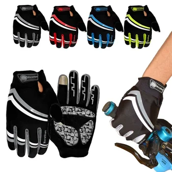 Велосипедные перчатки с полным пальцем и сенсорным экраном, зимние теплые велосипедные Велосипедные лыжные перчатки для кемпинга, Пеших прогулок, мотоциклетных перчаток, спортивные