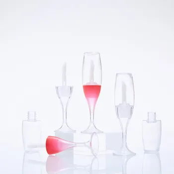 8 мл Пустой Прозрачный Розовый бокал для вина в форме Тюбика Блеска для губ 50шт