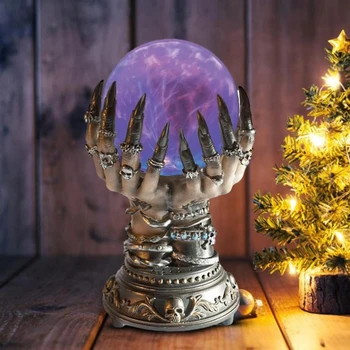 Волшебный Хрустальный Плазменный шар, Сенсорная лампа, Украшение для Рук Ведьмы, Хрустальный шар, День Рождения, Рождество, Детский подарок, Ночник