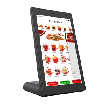 10,1-дюймовый вертикальный ЖК-дисплей digital signage touch screen L-образной формы настольная рекламная панель ресторана