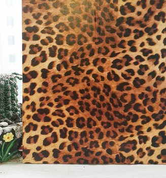 Леопардовая Наклейка с Рисунком Зебры, Виниловые Самоклеящиеся Водонепроницаемые Обои для Кухни, Гостиной, ПВХ, Съемная Наклейка На Стену