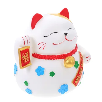 Китайские Монеты Lucky Cat Piggy Bank Банка Для Сбережений Украшение Домашнего Стола Виниловая Удача Ребенка