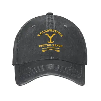Новая Изготовленная на заказ хлопковая бейсболка Yellowstone Dutton Ranch, Женская Мужская Регулируемая шляпа для папы, Спортивная