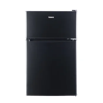 Двухдверный мини-холодильник Galanz объемом 3,1 кубических фута с морозильной камерой Estar, черный домашний мини-холодильник refrigerador