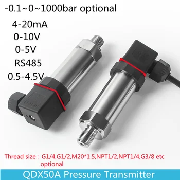 Датчик давления воды, масла, Топливного газа, 4-20 мА, датчик давления воздуха G1/4, 12-36 В, 0-600 бар, дополнительный датчик давления ss304l