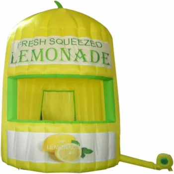 Гигантский надувной стенд для продажи лимонада SAYOK, Уличный стенд для продажи лимонов с воздуходувкой для мероприятий, рекламы, продвижения