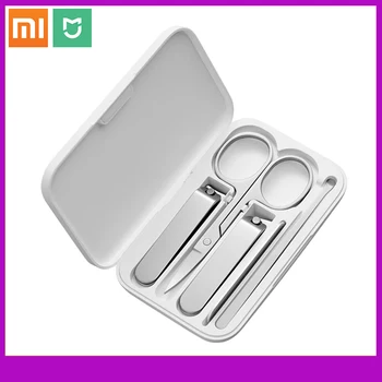 Набор машинок для стрижки ногтей Xiaomi Mijia, Триммер для педикюра, 5 в 1, Портативный Гигиенический набор для путешествий, Инструменты для маникюра из нержавеющей стали, пилочка для ногтей Ea